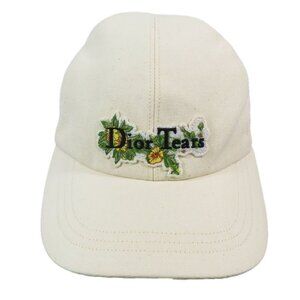 Dior Denim Tears Baseball Cap Hat Flower Logo Patch